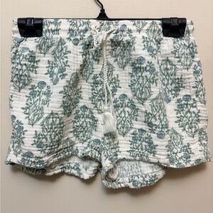 RACHEL ZOE Cotton Gauze Floral Print Shorts